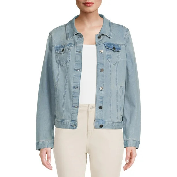 Time and Tru Women's Denim Jacket - Walmart.com | Walmart (US)