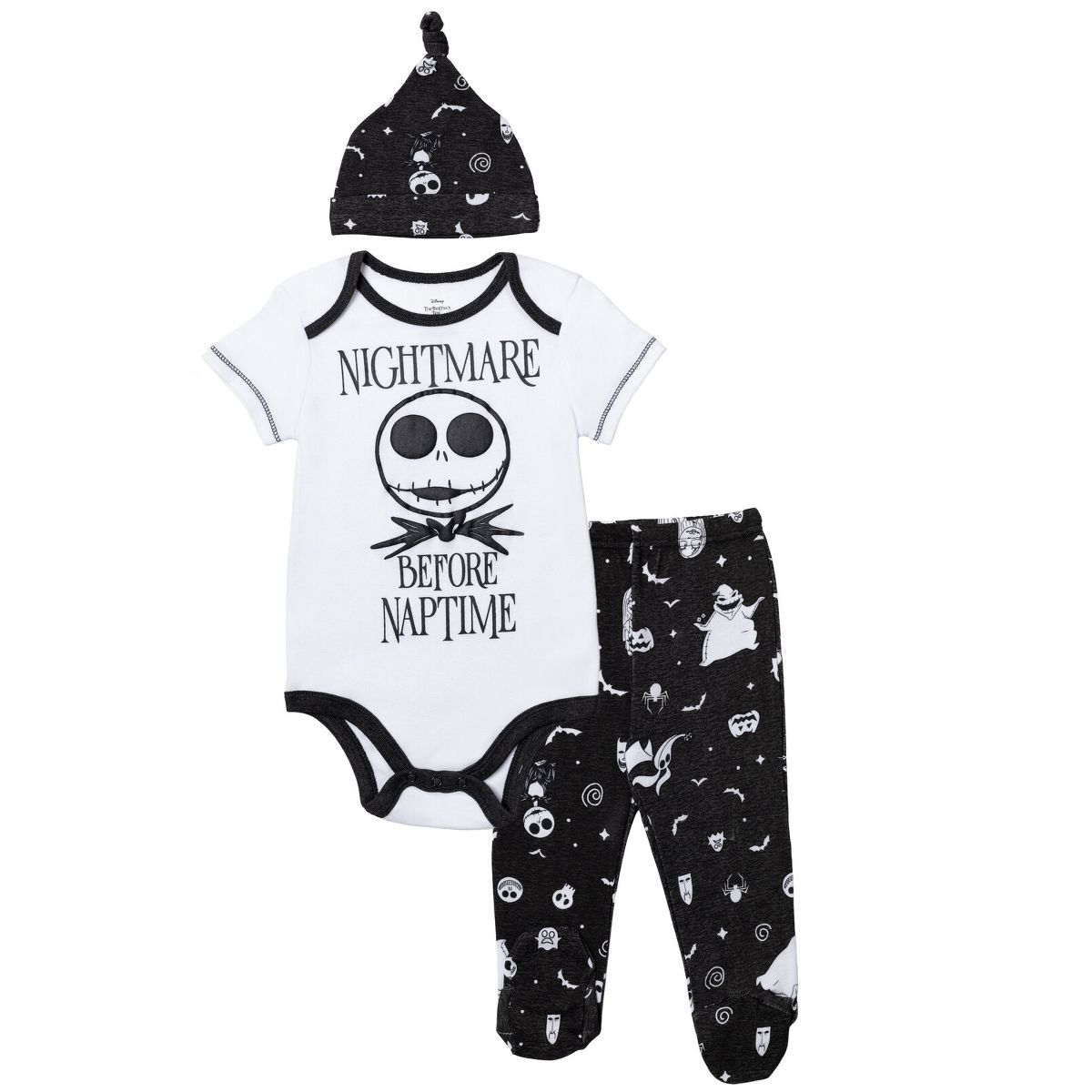 Disney Nightmare Before Christmas Zero Oogie Boogie Jack Skellington Baby Bodysuit Pants and Hat ... | Target