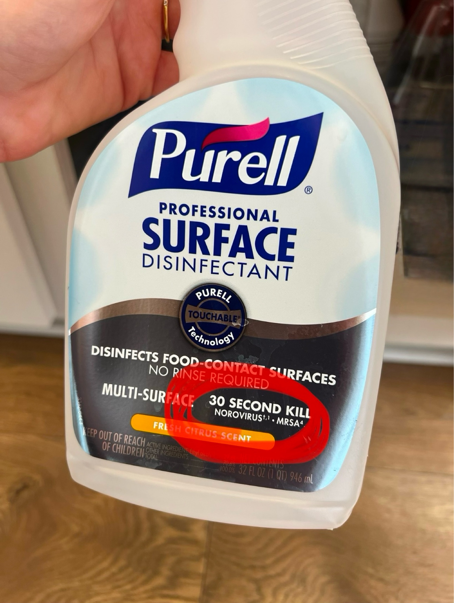 Winter MUST HAVE! Kills norovirus *aka stomach bug* in 30 seconds. Most cleaners do NOT kill the stomach flu (besides bleach). Also food surface safe! Used by restaurants for this reason :) I use it to clean counter tops, my kids lunch boxes and backpacks, etc!

#LTKSeasonal #LTKFamily #LTKHome