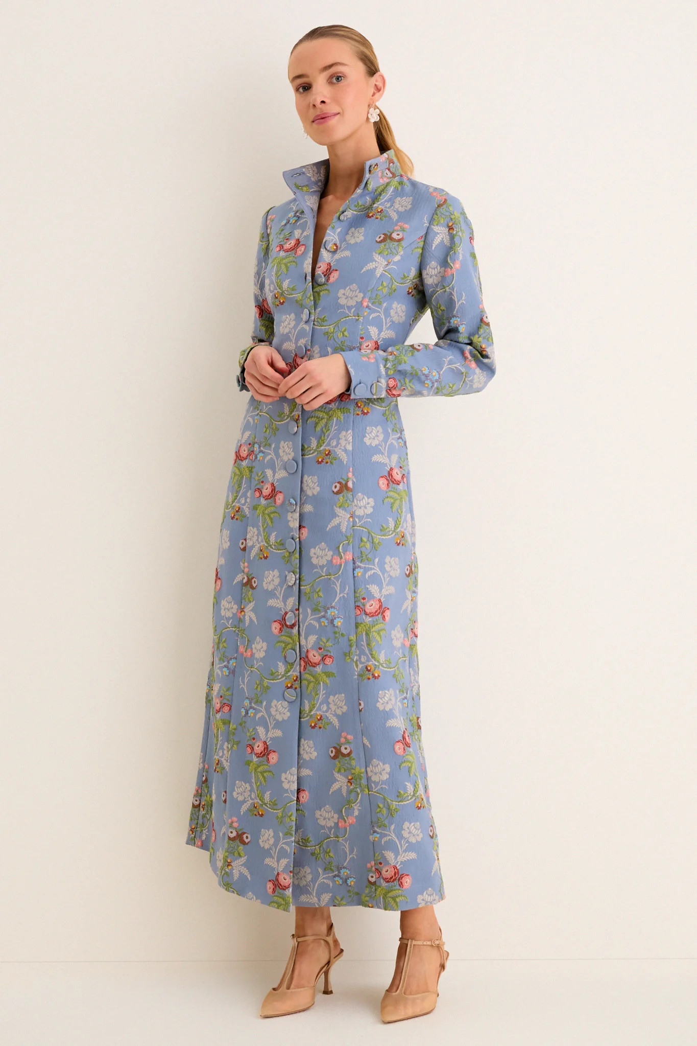 Trellis Bloom Jacquard Cambridge Coat Dress | Tuckernuck (US)