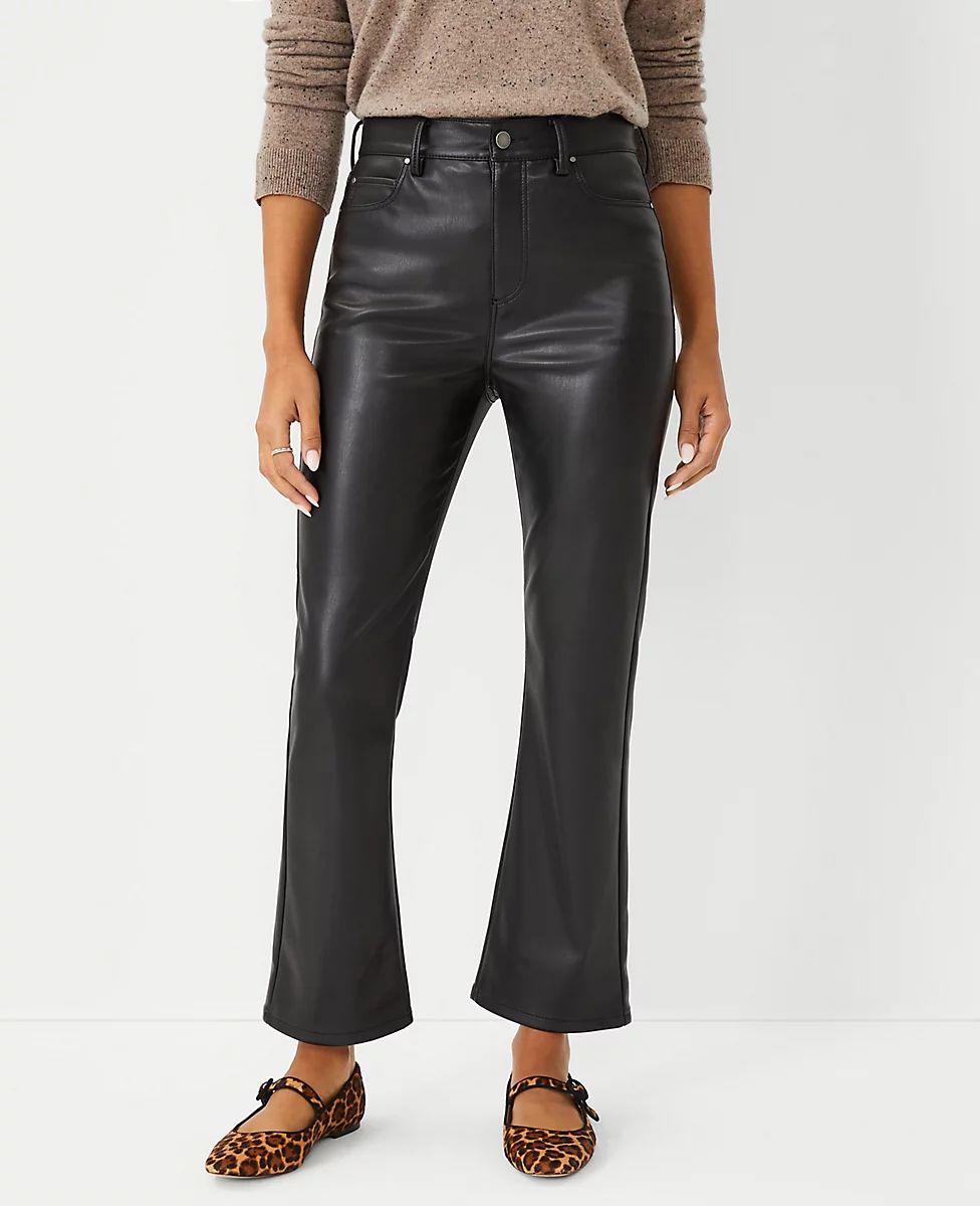 The Faux Leather Boot Crop Pant | Ann Taylor (US)