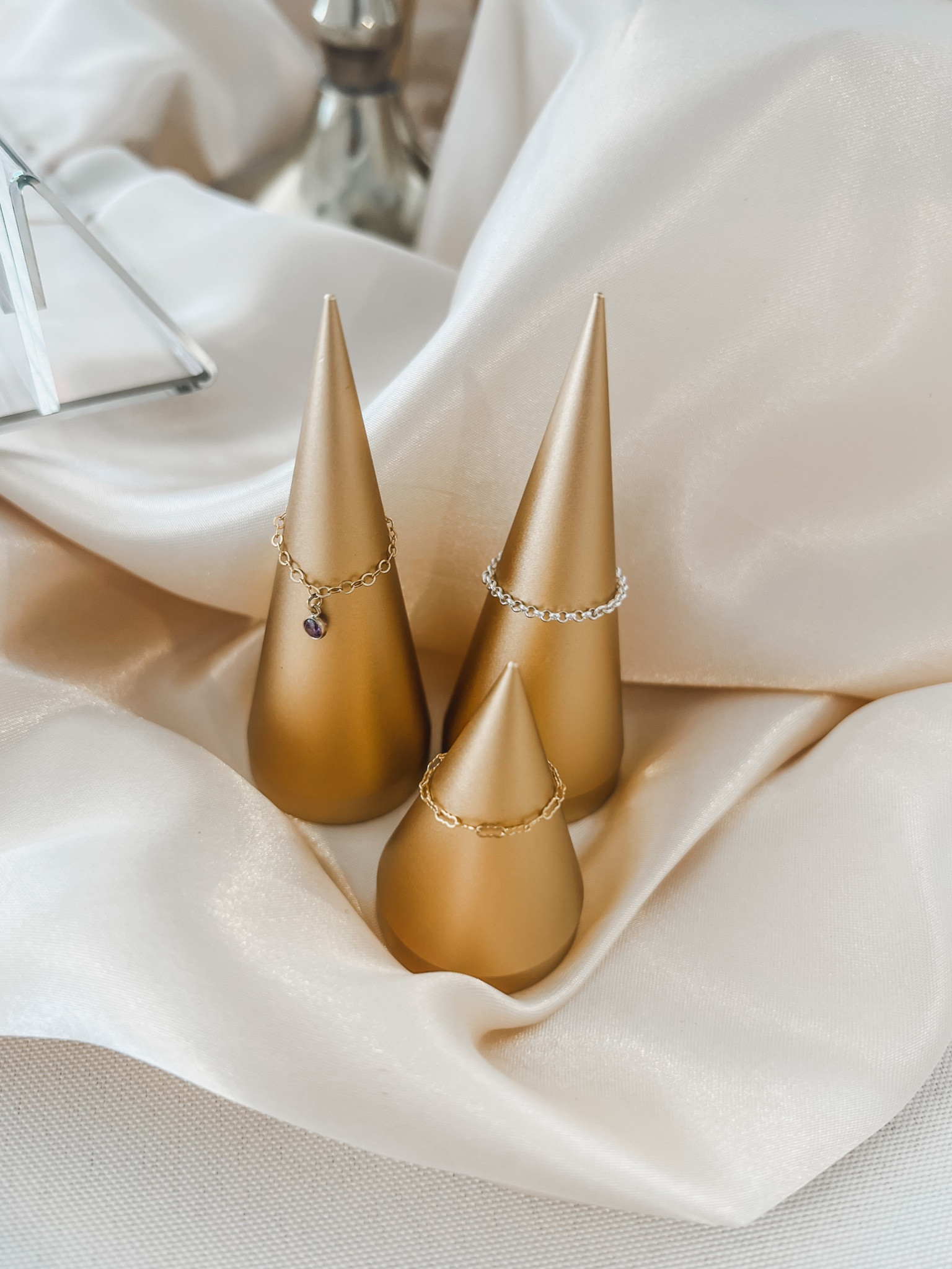 Ring displays. Perfect for bedside or a safe distance from sinks! #jewelry #ring #ringstand #ringdisplay

#LTKstyletip #LTKGiftGuide #LTKwedding