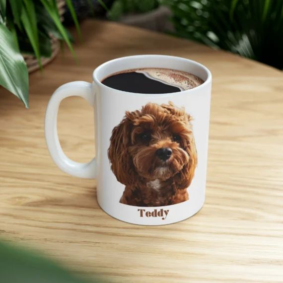 Custom Pet Coffee Mug  Dog Photo Mug  Dog Lover Coffee Mug  - Etsy | Etsy (US)