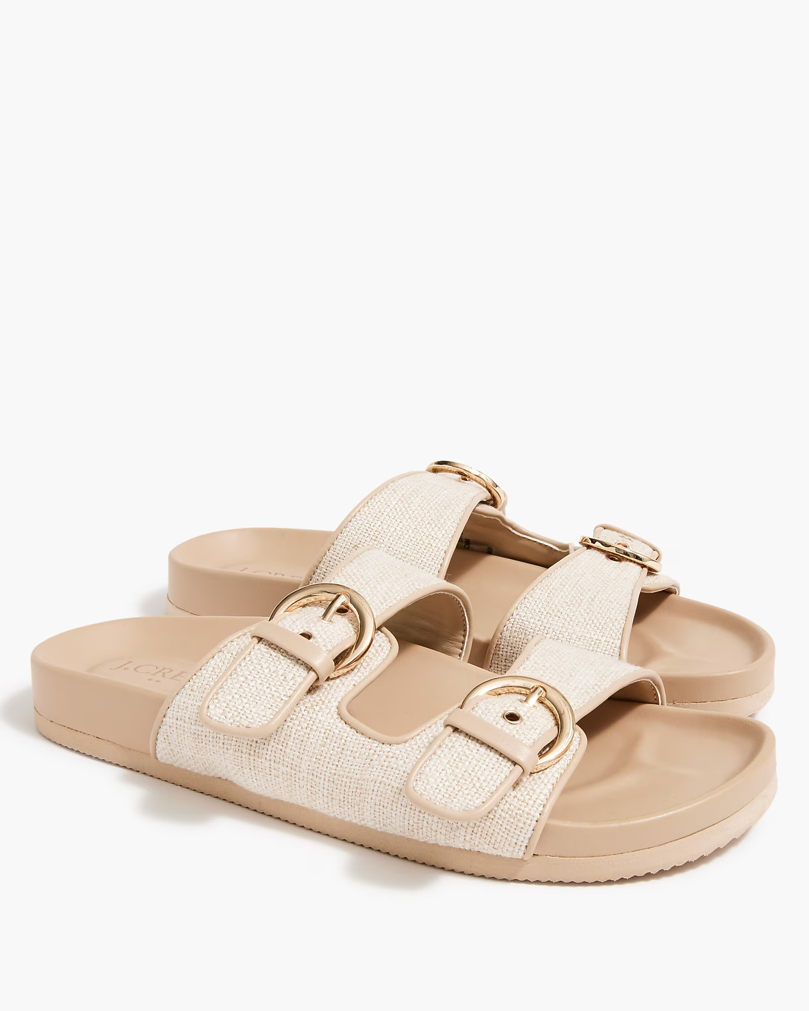 Double-buckle slide sandals | J.Crew Factory