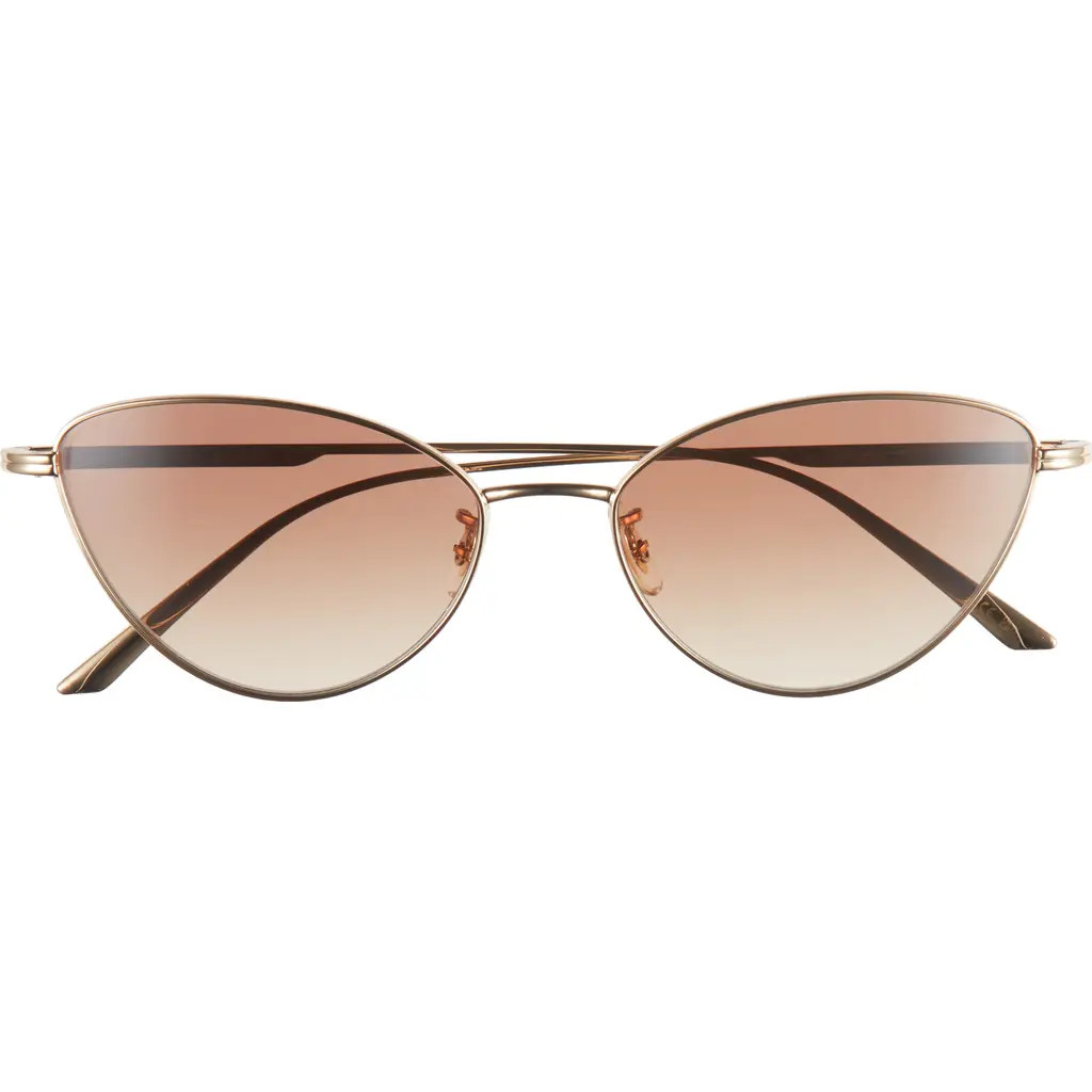 Oliver Peoples x KHAITE 1998C 56mm Cat Eye Sunglasses in Gold at Nordstrom | Nordstrom