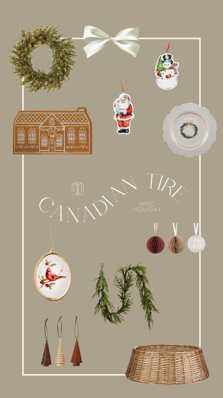 The best holiday finds from Canadian Tire. Light up wreath, gingerbread house door mat, vintage ornaments, wicker tree collar, faux greenery garland, paper ornaments

#LTKSeasonal #LTKHolidaySale #LTKHoliday
