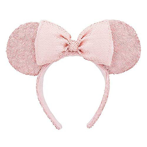 Disneyland Paris Minnie Mouse Pink Sequined Ear Headband | Walmart (US)