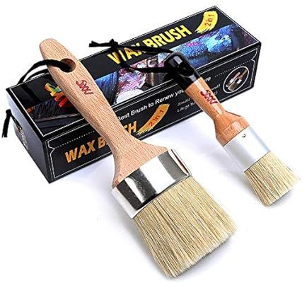 Chalk & Wax Paint Brush Furniture - Painting or Waxing - Milk Paint - Dark or Clear Soft Wax, Hom... | Amazon (US)