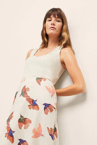 Vicky Tank - Washable Silk :: Ivory | MM LaFleur