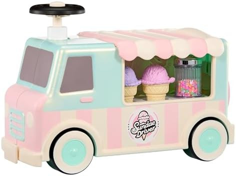 Little Tikes Sweet Spaces Ice Cream Scoot ‘n Serve, Ride-On, Indoor and Outdoor Play, Boys and ... | Amazon (US)