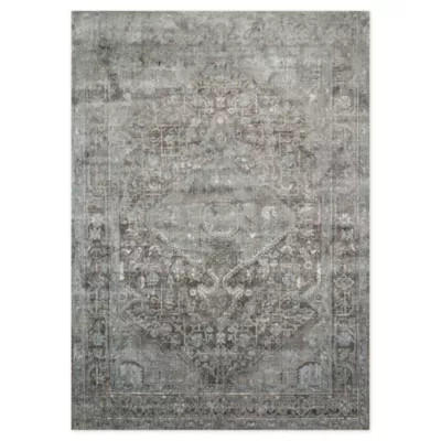 Loloi Rugs Anastasia 7'10 x 10'10 Area Rug in Stone/Blue | Bed Bath & Beyond