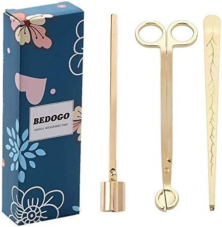 BEDOGO 3 in 1 Candle Tools - with Wick Trimmer - Wick Dipper - Candle Snuffer Candle Snuffer - El... | Amazon (US)