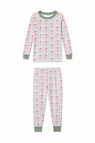 Kids Long-Long Set in Scarlet Antoinette | Lake Pajamas