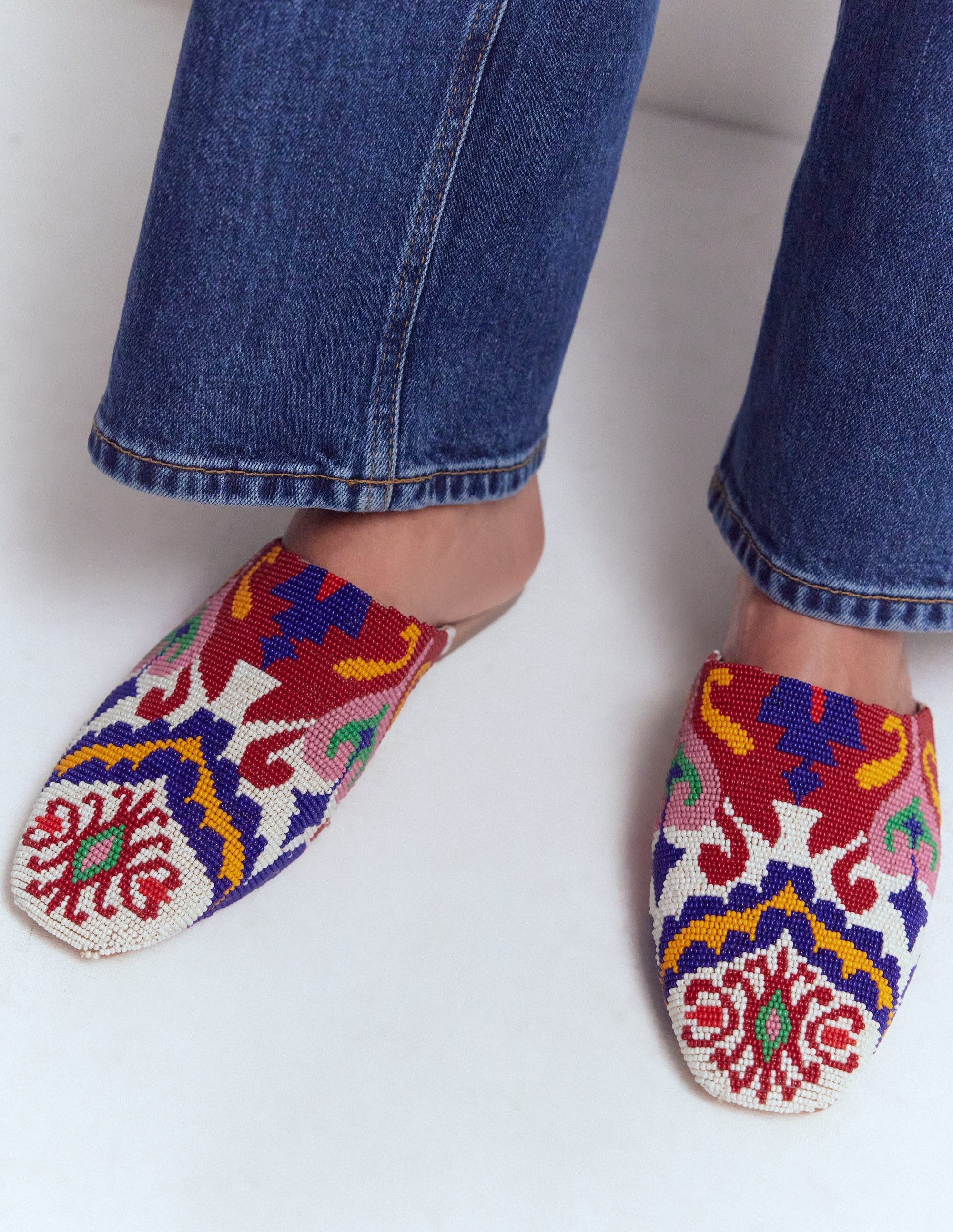 Mule Slipper Loafer-Multi Bead | Boden (US)