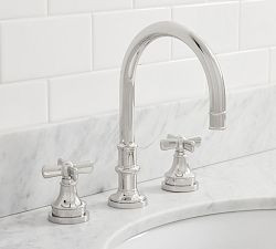 Pearson Cross Handle Widespread Bathroom Sink Faucet | Pottery Barn (US)