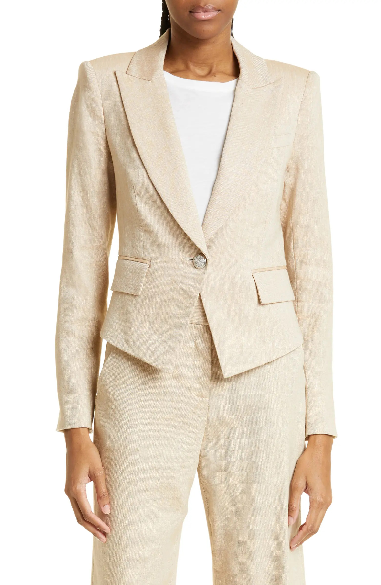 Hosanna Linen Blend Dickey Jacket | Nordstrom