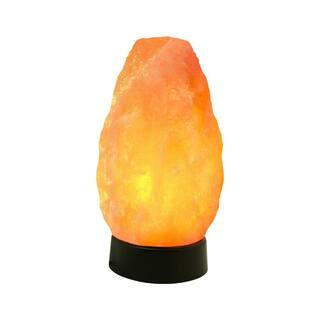 Himalayan Pink Salt Multi-Color Lamp, 9 in. Tall Table Lamp, Plastic Base with USB Plug 3.3 lbs. | The Home Depot