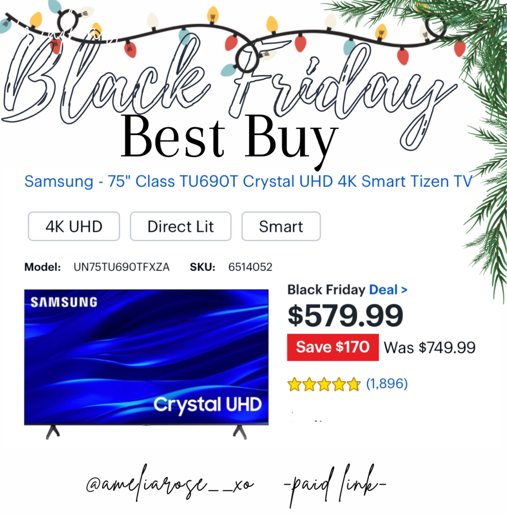 Best Buy Black Friday TV deals!! 

#LTKCyberWeek #LTKGiftGuide #LTKhome