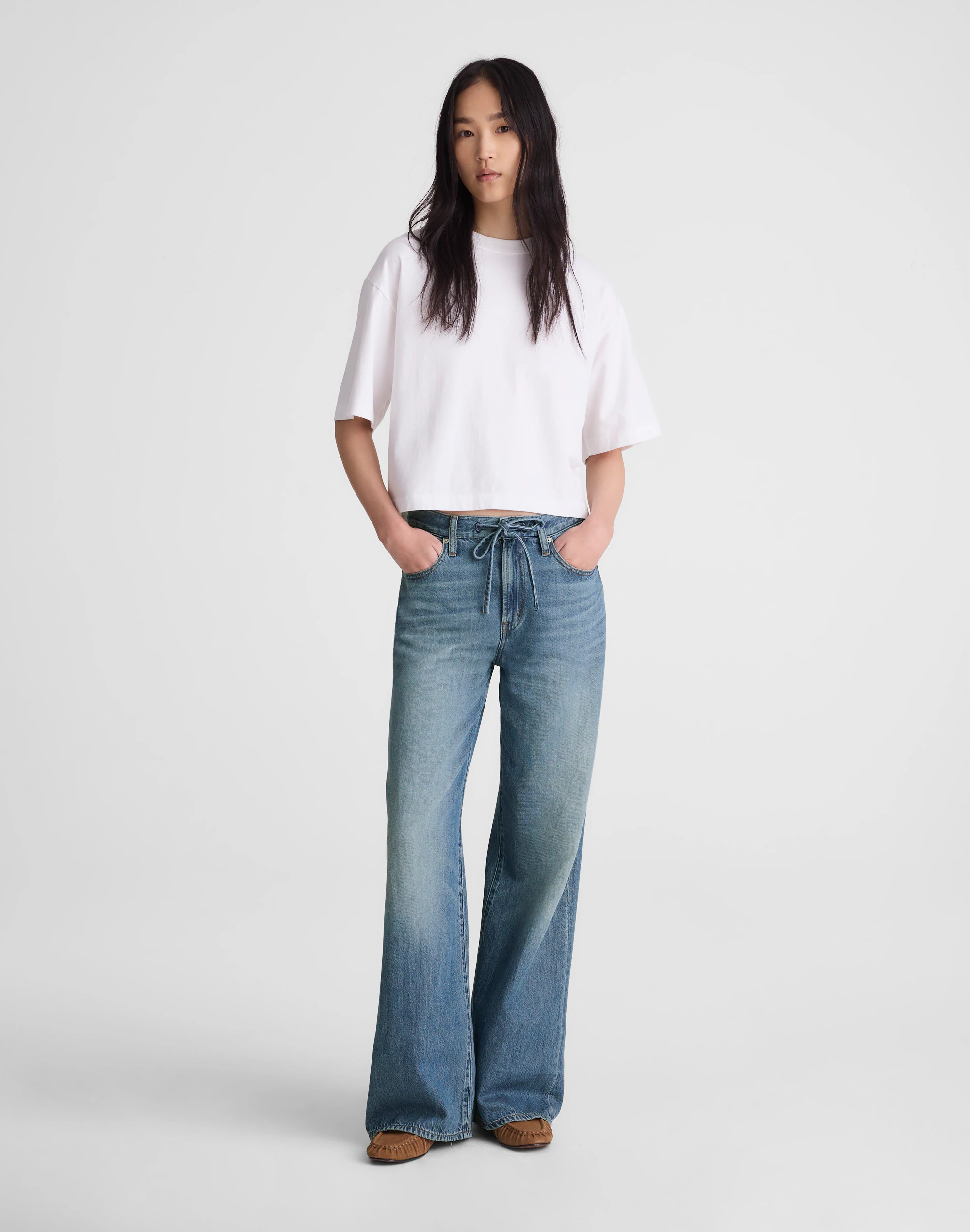 The Short Ultimate Wide-Leg Jean in Airy Denim | Madewell