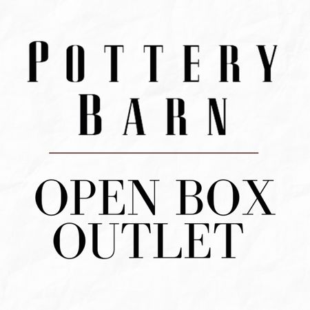Pottery Barn Open Box
Online Outlet! Click the image below to save up to 70% off on customer returns and open box merchandise.

Pottery Barn Kids, Pottery Barn Teen, Home sale, home clearance, home decor, budget decor, home design, budget home, looks for less, bougie on a budget, decor, home

#LTKsalealert #LTKhome #LTKunder50