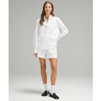 lululemon – Women's Relaxed-Fit Poplin Button-Down Shirt – Cotton-Blend – Color White – Size M | lululemon UK