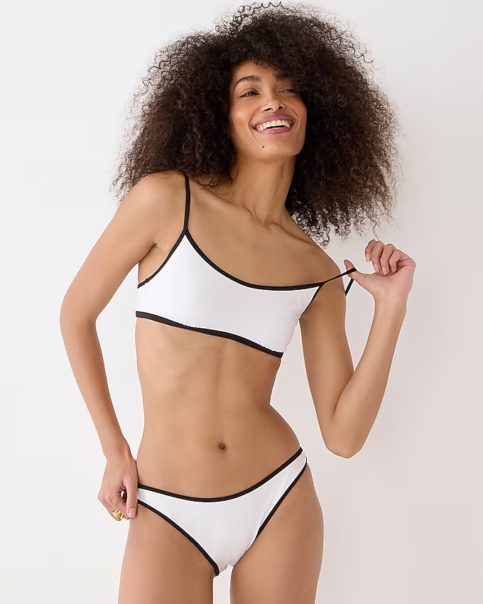 Tipped bikini top | J. Crew US