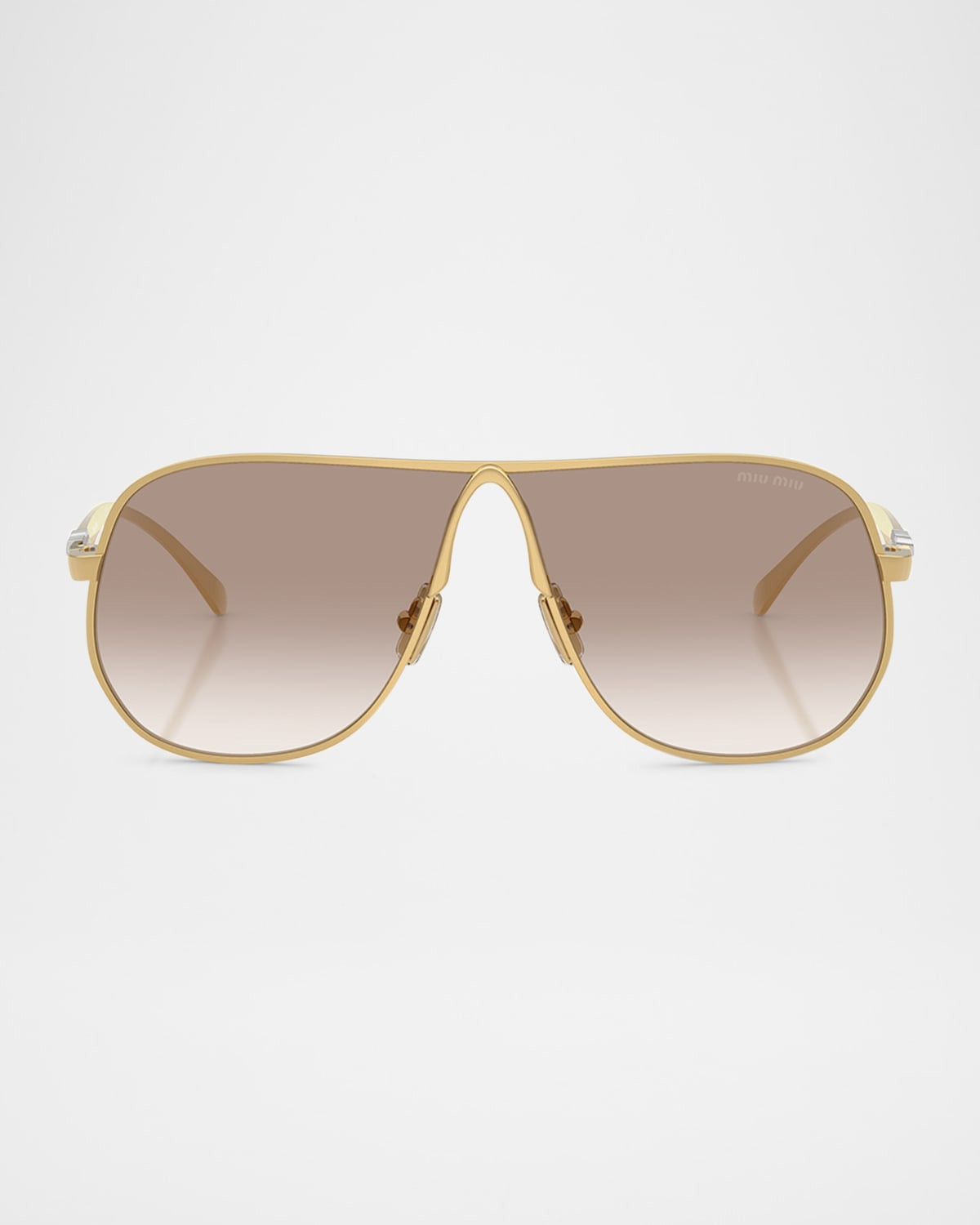 MU A56S Metal Aviator Sunglasses | Neiman Marcus