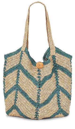 Mykonos Straw Tote in Seascape Combo | Revolve Clothing (Global)