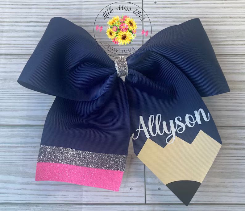 Pencil School Cheer Bow/ Back to School Bow | Etsy (US)