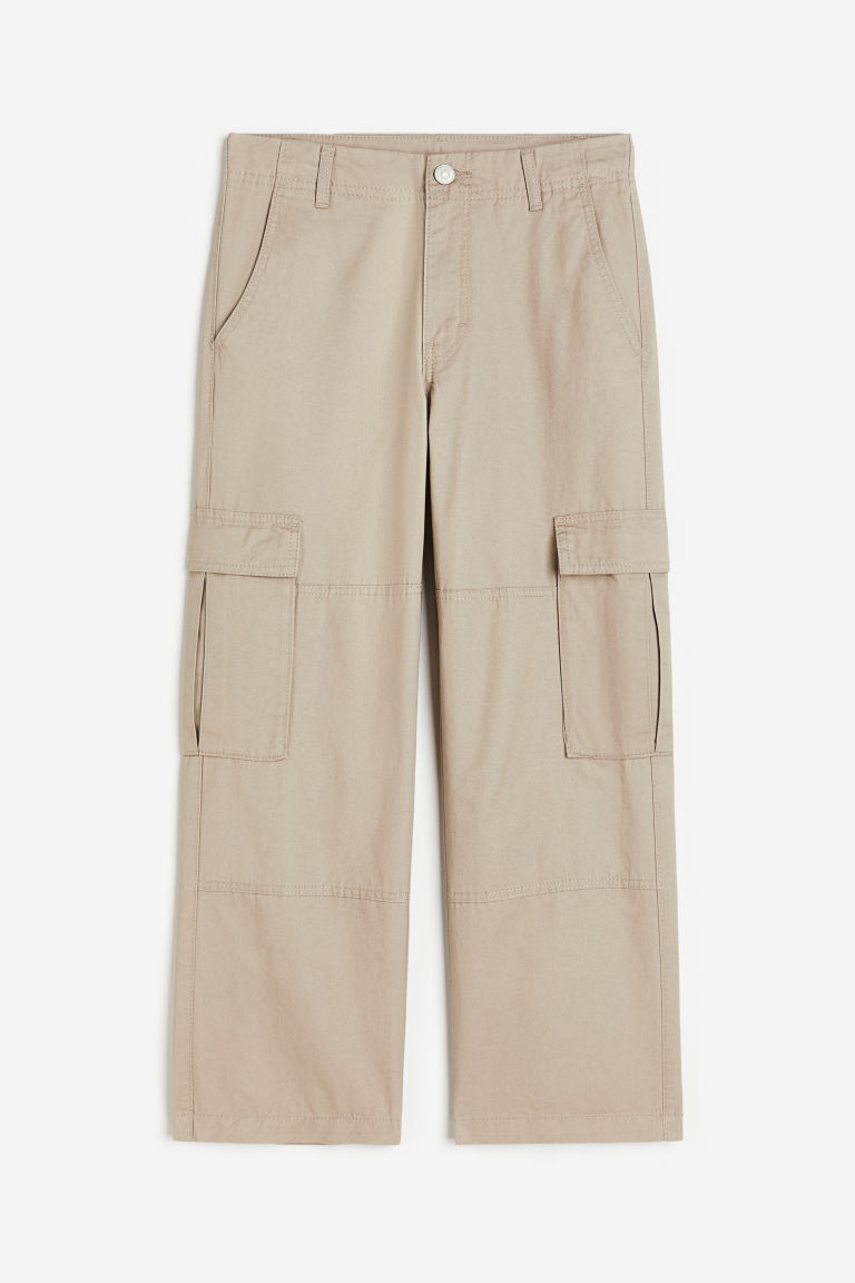 H & M - Cotton Cargo Pants - Brown | H&M (US + CA)