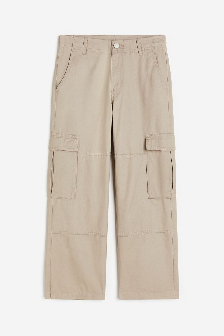 H & M - Cotton Cargo Pants - Brown | H&M (US + CA)