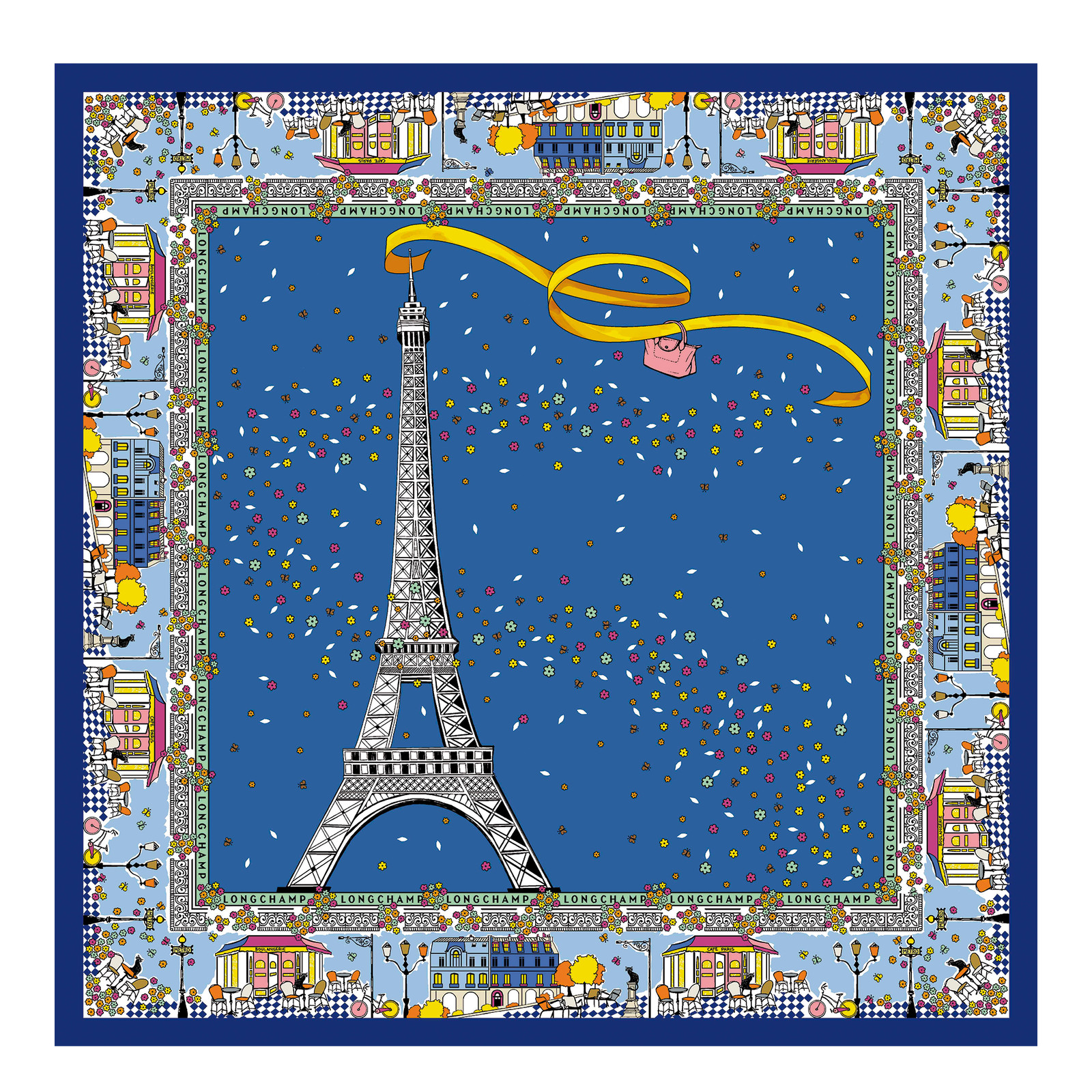 Le Pliage in Paris Silk scarf | Longchamp