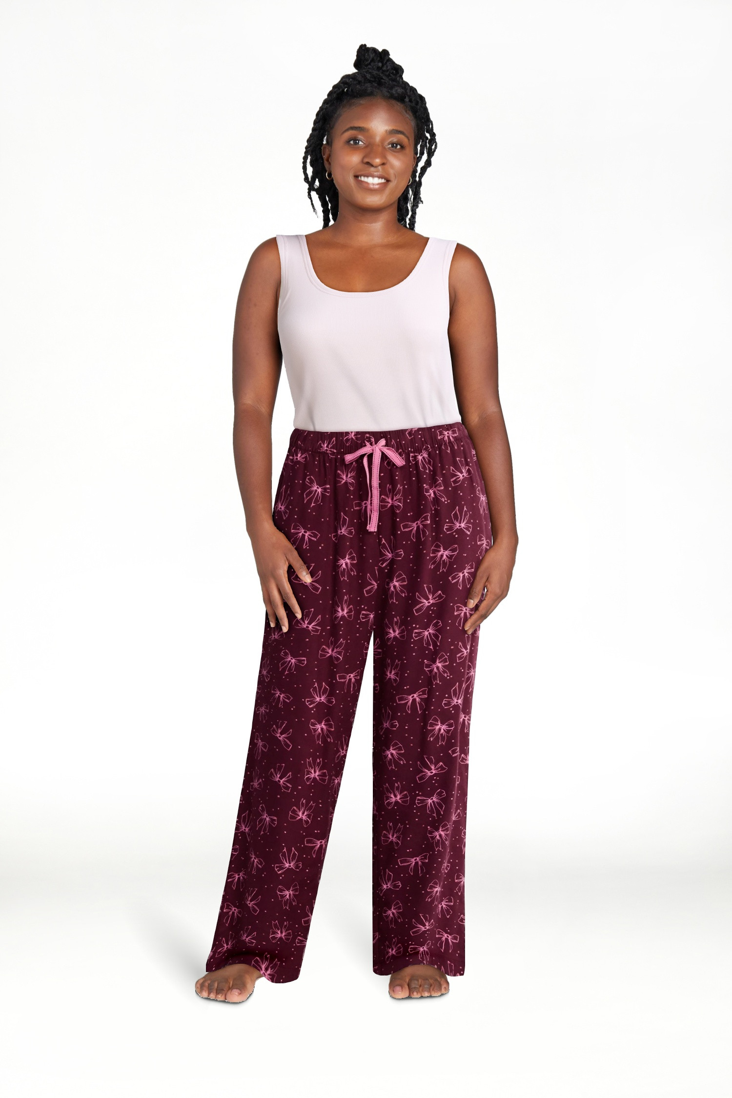 Joyspun Women's Flannel Sleep Pants, 30'' Inseam, Sizes XS-3X | Walmart (US)