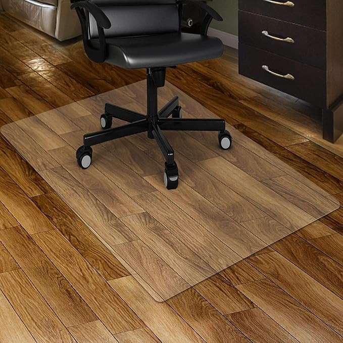 Kuyal Clear Chair mat for Hardwood Floor 30 x 48 inches Transparent Floor Mats Wood/Tile Protecti... | Amazon (US)