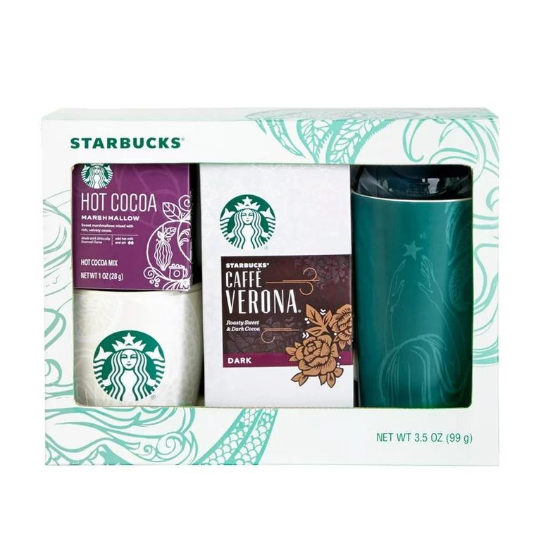 Starbucks Home & Away Stoneware Mug, Hot Cocoa, and Coffee Gift Set, Includes Travel and Ceramic ... | Walmart (US)