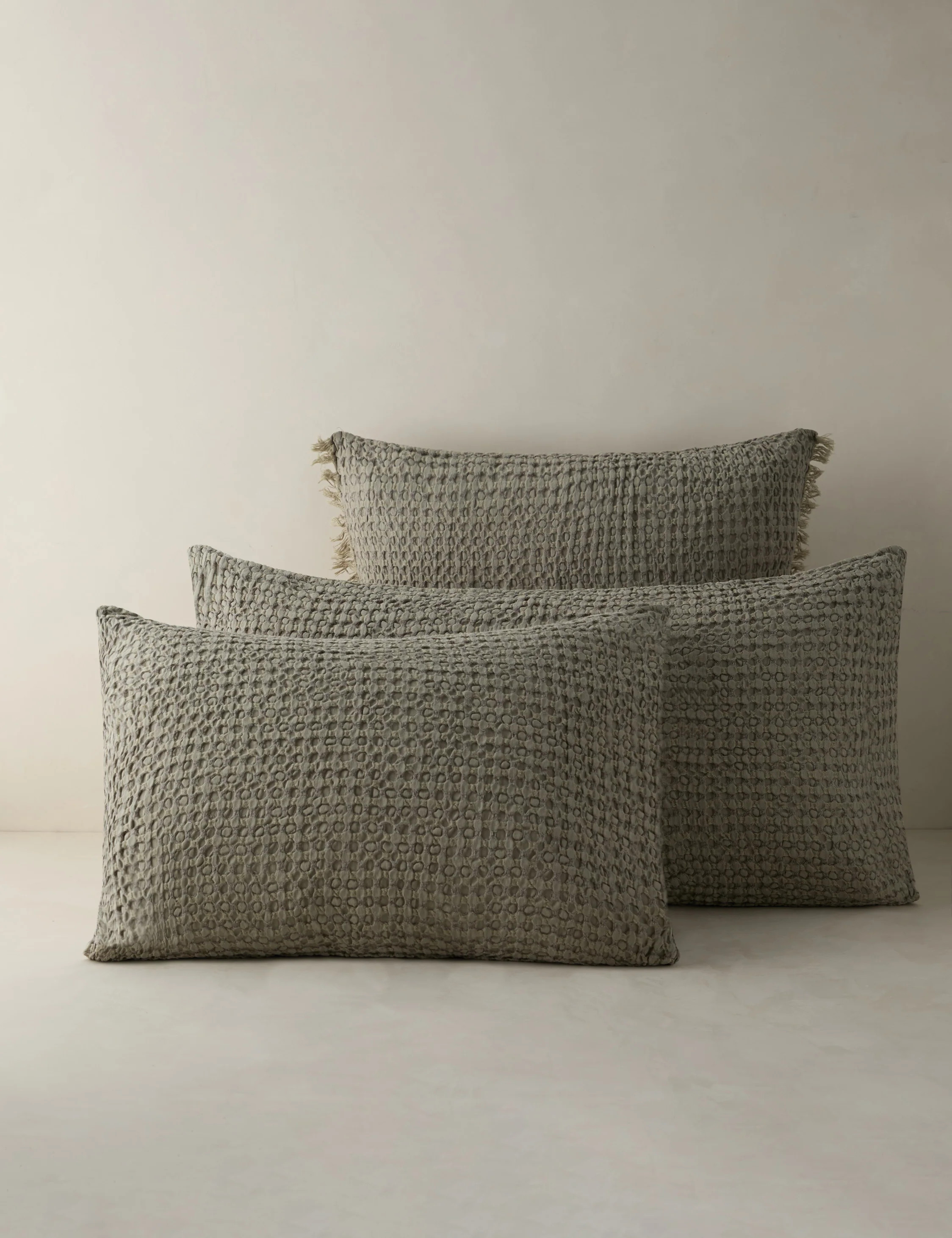 Lenora Textured Cotton Linen Sham | Lulu and Georgia 
