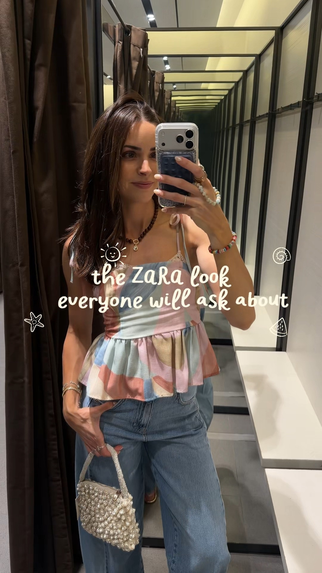 Top: wearing my true size S (size up if between sizes)
Barrel jeans: take your larger size (4) the side stripes are way more subtle in person than online! 
Sandals: true to size

#LTKootd #LTKTall #LTKSeasonal