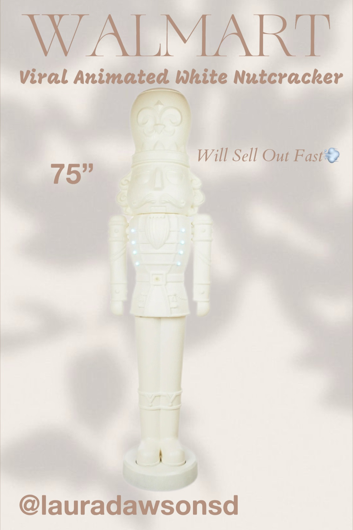 Walmart Animated White Nutcracker Blow Mold! 75 inches and perfect addition for Christmas Decor. Will sell out fast 💨 

Christmas Decor
Nutcracker 
Christmas 

#LTKHoliday #LTKHome #LTKSeasonal