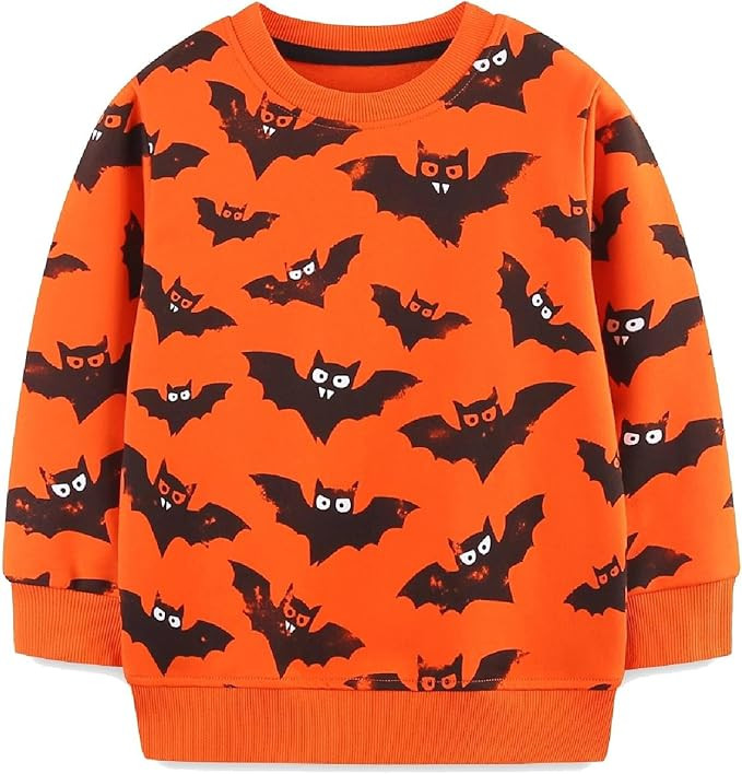 HILEELANG Boy Sweatshirts Halloween Christmas Novelty Crewneck Pullover Cotton Tops Clothing Shir... | Amazon (US)