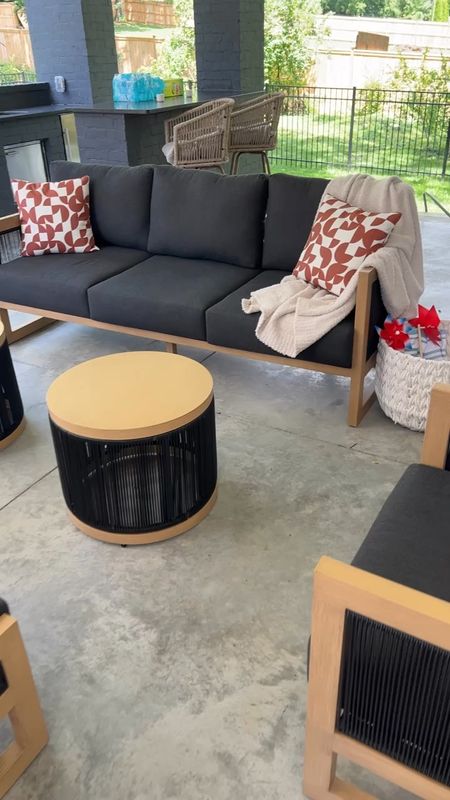 Our outdoor patio set is Costco! Everything else Target and Walmart. I linked some similar barstools bc these sold out! They come in a set of 2 or 4

#LTKHome #LTKSeasonal #LTKVideo