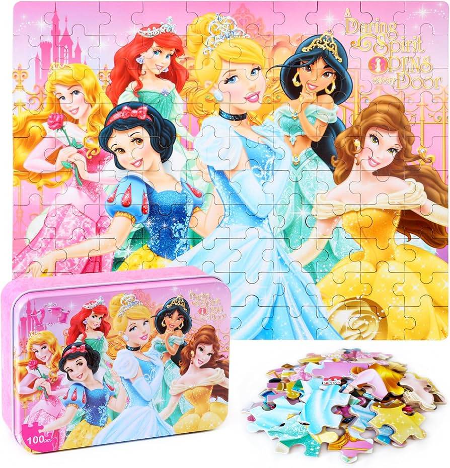 Puzzles for Kids Ages 4-8 100 Pieces Jigsaw Puzzles for Boys and Girls Educational Learning Puzzl... | Amazon (US)