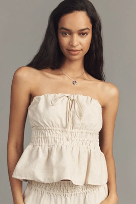The Somerset Strapless Blouse | Anthropologie (US)