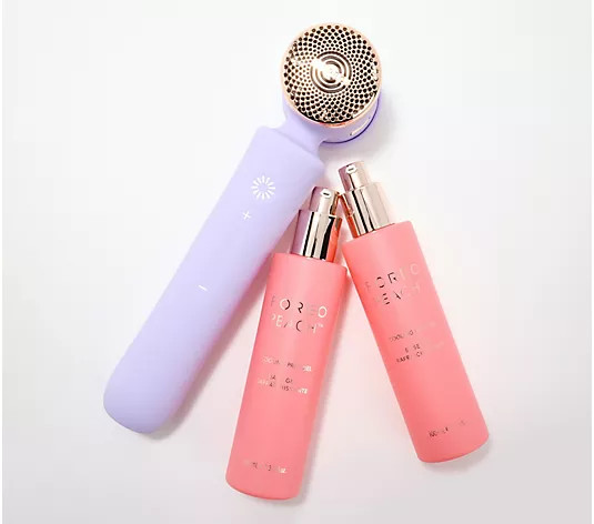 FOREO PEACH 2 IPL Hair Removal Device & Cooling Gels | QVC