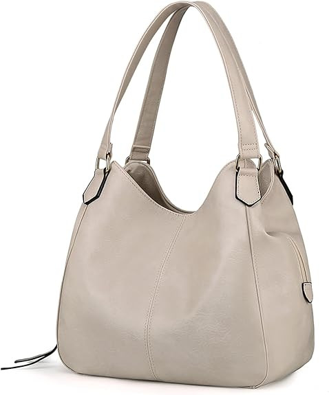 Women's Multi-pocket Shoulder Bag Fashion Vegan Leather Handbag Tote Purse | Amazon (US)