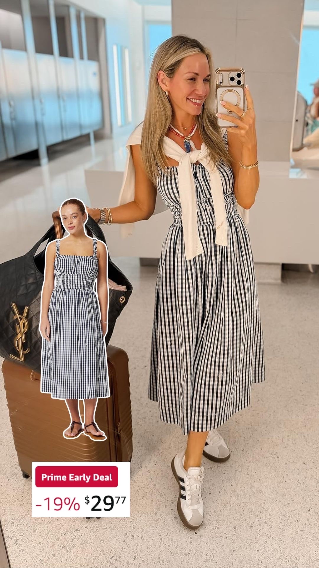 Amazon sale alert! The perfect summer dress! I wore it as a travel outfit recently and it was perfectly lightweight and didn’t wrinkle! 🙌🏻

#LTKSaleAlert #LTKPetite #LTKTravel