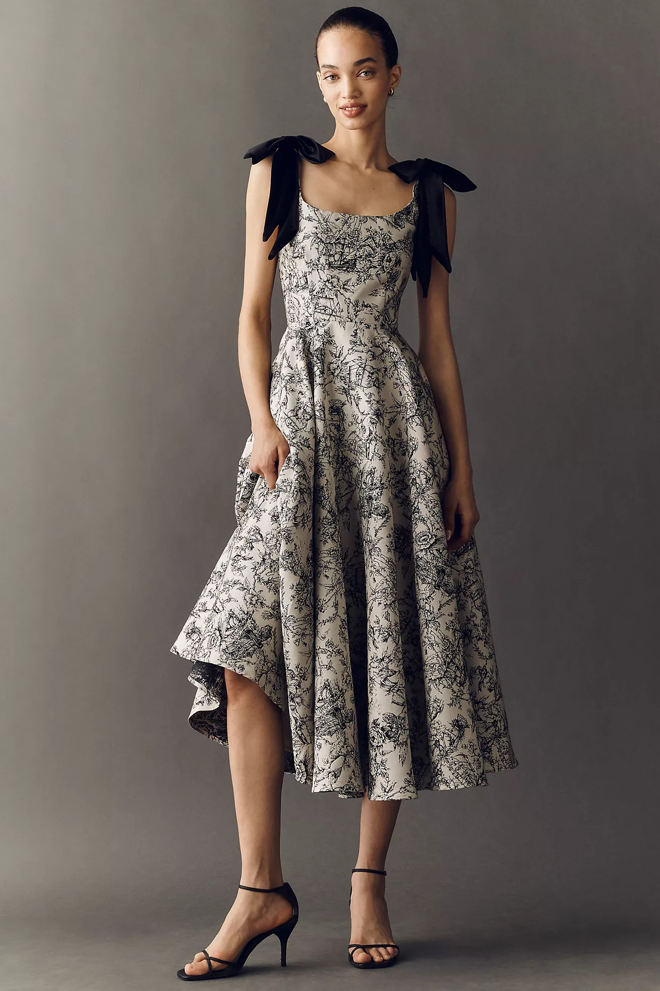 Mac Duggal Ieena Brocade A-Line Maxi Dress | Anthropologie (US)