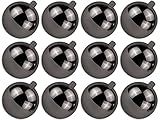 12 Pack 60mm 2.5" Shiny Silver Ball Ornament with Wire and UV Coating | Amazon (US)