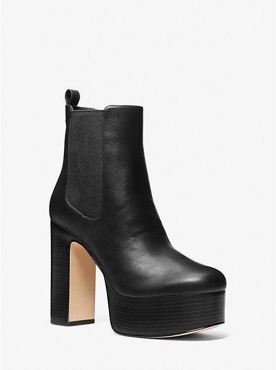 Natasha Leather Platform Boot | Michael Kors US