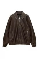 Faux leather bomber jacket | PULL and BEAR UK
