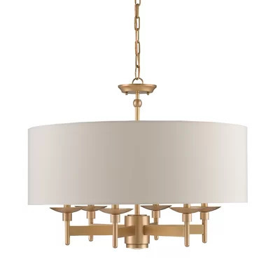 Bering 7 - Light Shaded Drum Chandelier | Wayfair North America